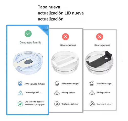 2 Fundas De Repuesto De 40 Oz Para Tapa De Vaso