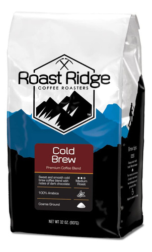 Roast Ridge Mezcla De Cafe Molido En Frio, 2 Libras.