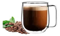 Comprar Taza De Cafe Te 230ml Vidrio Con Asa Doble Capa Infusiones