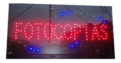 Cartel Led Kiosco Abierto Doble Palabra Leer Descripción