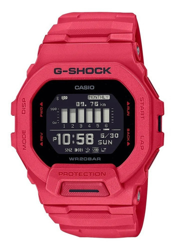Reloj Casio G-shock Bluetooth® Gbd-200rd-4dr | | Color De La Correa Rojo Color Del Bisel Rojo Color Del Fondo Negro
