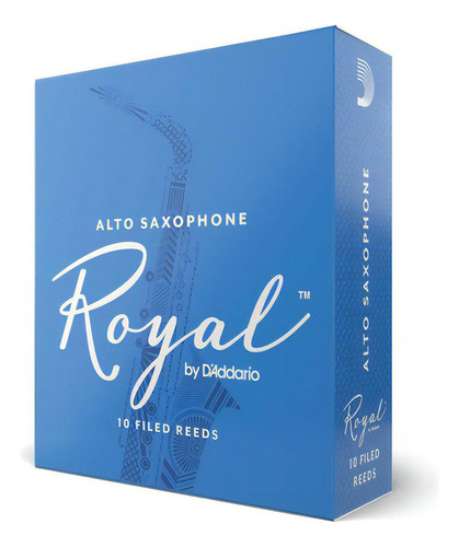 Palheta Sax Alto 2 (10 Unidades) D'addario Royal Rjb1020