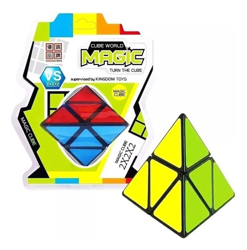 Cubo Mágico Piramide Cube Magic World X 4