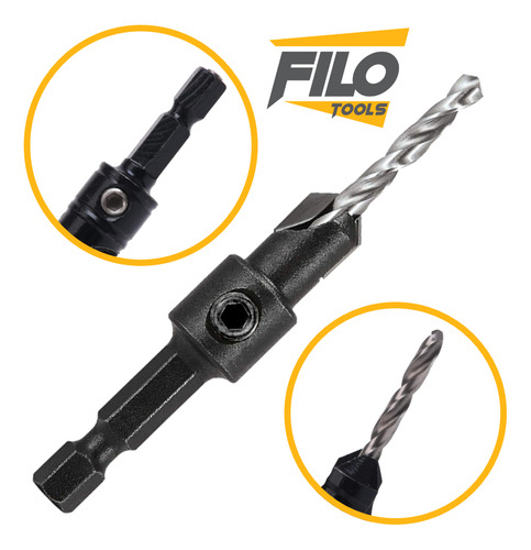 Broca Avellanador Carburo De Tungsteno #8 Y #10 Filo Tools