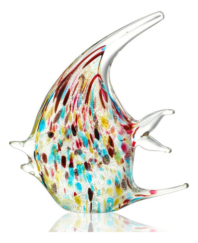 Figuras De Pescado De Vidrio Soplado Coleccionables De Arte