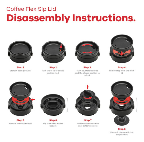 Imagen 4 de 8 de Tapa Pico De Café Hydro Flask - Compatible Con Wide Mouth
