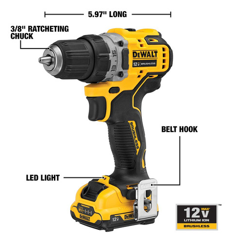 Taladro Inalámbrico De 12 Voltios Max 9 Mm Kit Controlador
