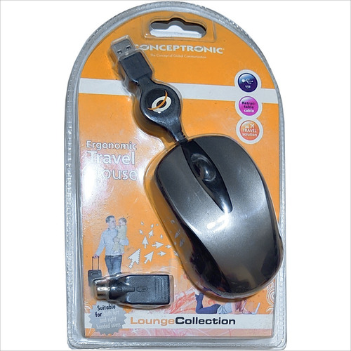 Mouse Retractil Usb Ps/2