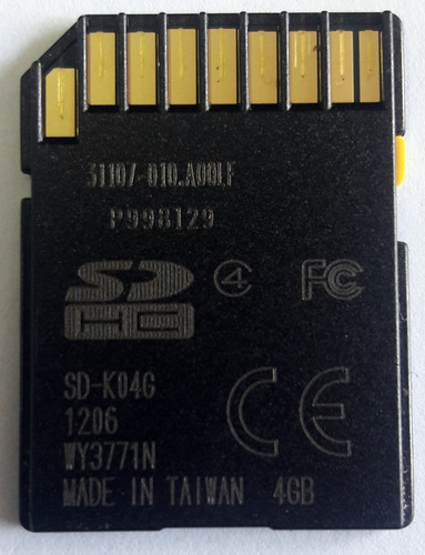 Cartão De Memória Kingston Sd 4gb Sd-k04g - Usado