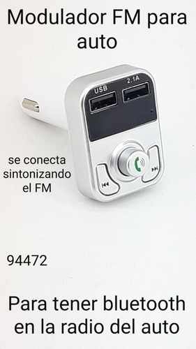 Modular Fm Para Autos Bluetooth 