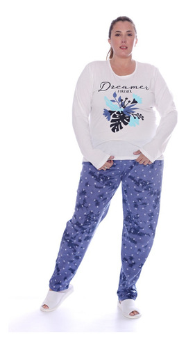 Pijama De Mujer Invierno Talle Super Grande Art 846