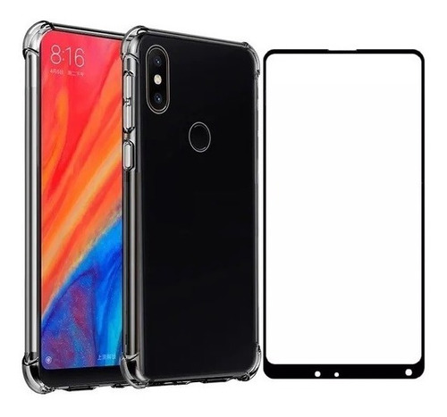 Capa Xiaomi Mi Mix 2s Anti Impacto + Pelicula Full Cover