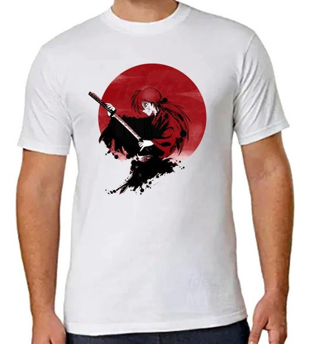 Remera Rurouni Kenshin Samurai X 02 (blanca) Ideas Mvd