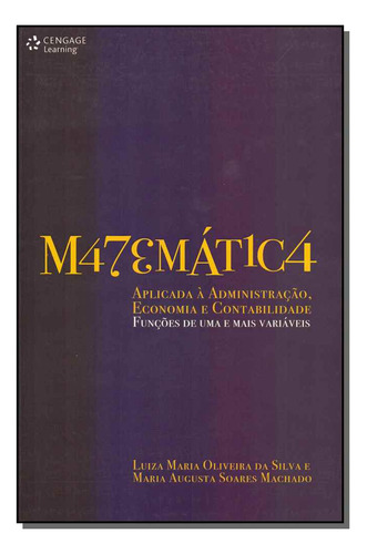 Libro Matematica Aplic A Adm Economia E Contabilidade De Sil