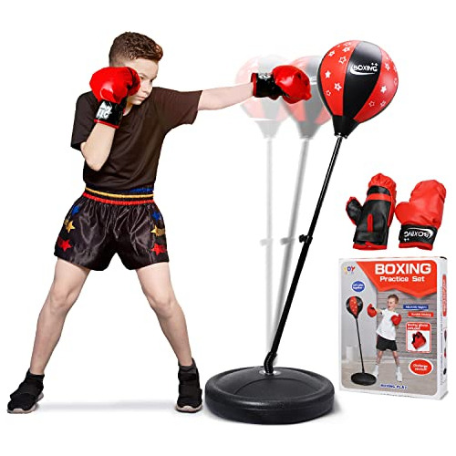 Toy Life Saco De Boxeo Para Niños Con Guantes - Ajustable, R