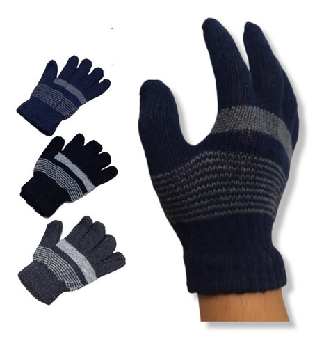 Guantes De Lana Bariloche X12 Oferta Imperdible!