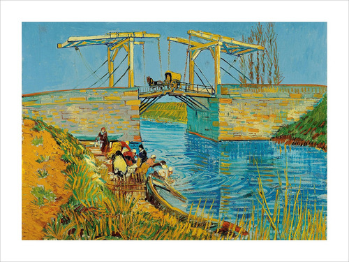 Lamina Fine Art Puente Langlois En Arles  Van Gogh 60x80