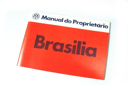 Manual Do Proprietário Brasilia 1980 + Adesivo Brinde