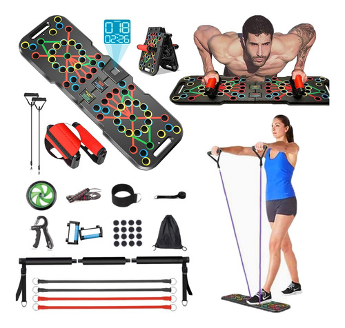 Push Up Board Equipo De Ejercicio Pushup Board Multifunciona