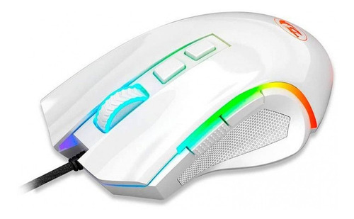 Imagen 2 de 8 de Mouse De Juego Redragon Griffin M607 Blanco Rgb 7 Botones
