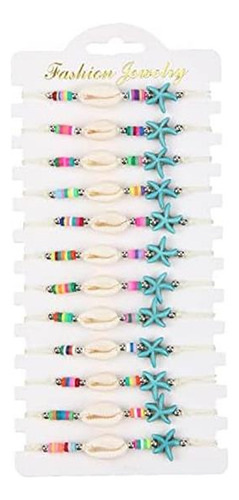 Colorful Bling, 12 Piezas, Con Forma De Concha Marina Natura