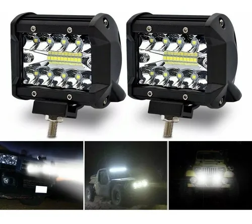 comprar 2 Reflectores Faros Auxiliar 20 Leds 60w Combo Spot + Flood