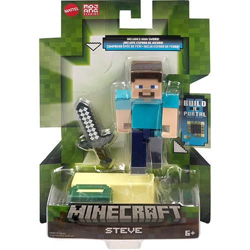 Figura De Acción Minecraft Build-a-portal - Steve Mattel 