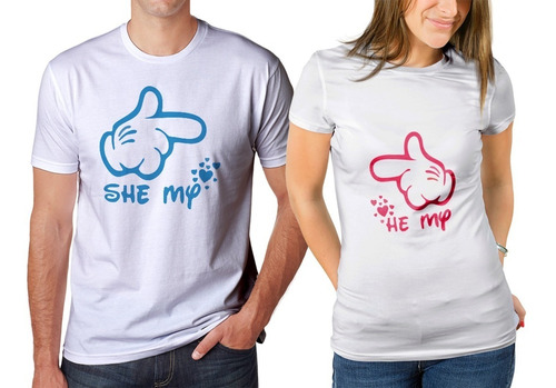 Camisetas Estampadas Parejas,combo X2 , Demostrar Amor