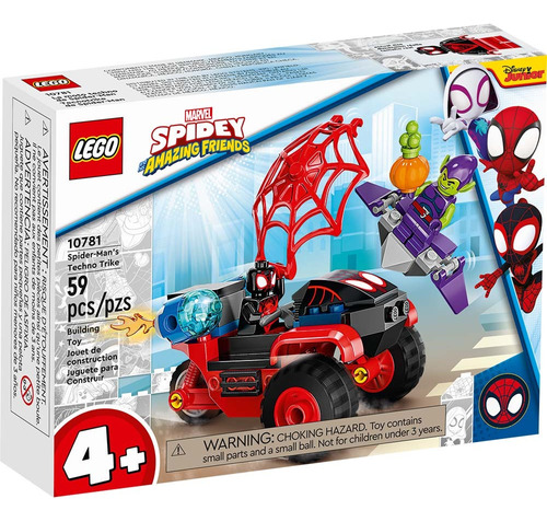 Lego Miles Morales: Tecnotrike De Spider-man 10781 Cantidad de piezas 59