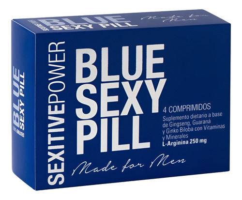 Pildoras Sexitive Energizante Femenina Masculina Vigorizante Blue