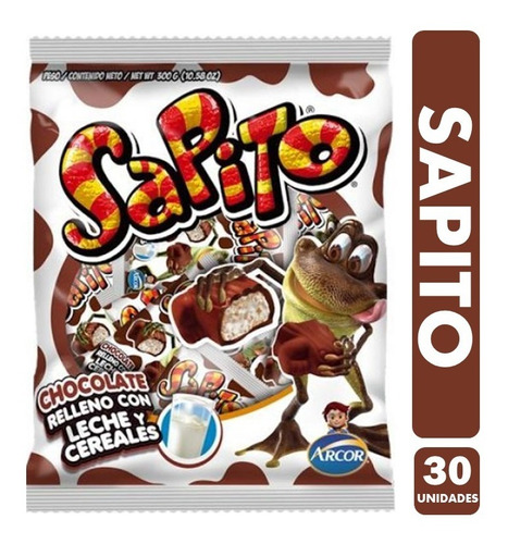 Chocolate Sapito Bolsa Con 30 Unidades