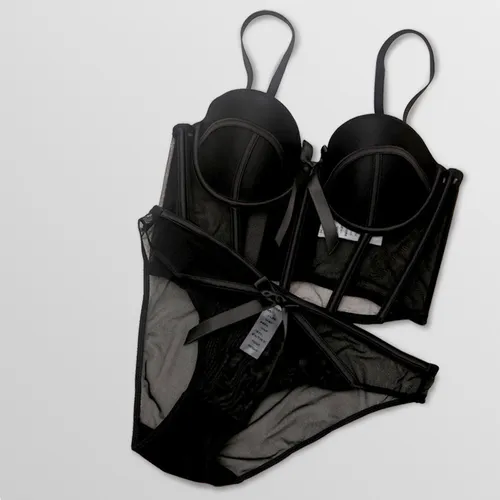 Conjuntos Ropa Interior Mujer Push Up Con Encaje Ma