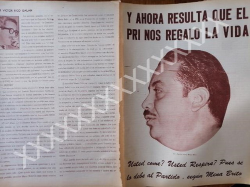 Cartel Antiguo Antonio Ortiz Mena Brito