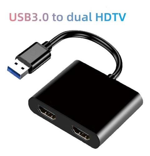 Hub  Adaptador Convertidor Usb 3.0 A 2 Hdmi Dual 