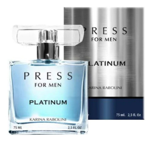 Perfume Press For Men Platinum Karina Rabolini Edt 75 Ml