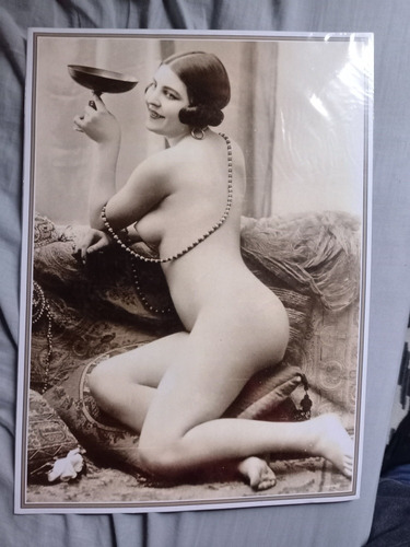 Póster Mujer Art Nouveau Erótica