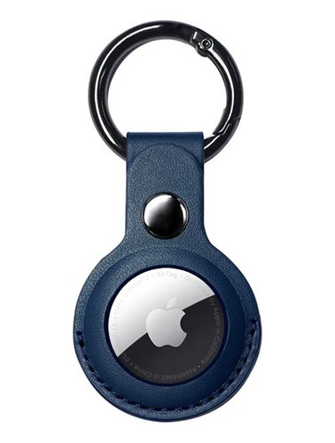 Funda Compatible Apple Airtag Localizador Perro Gato Azul Os