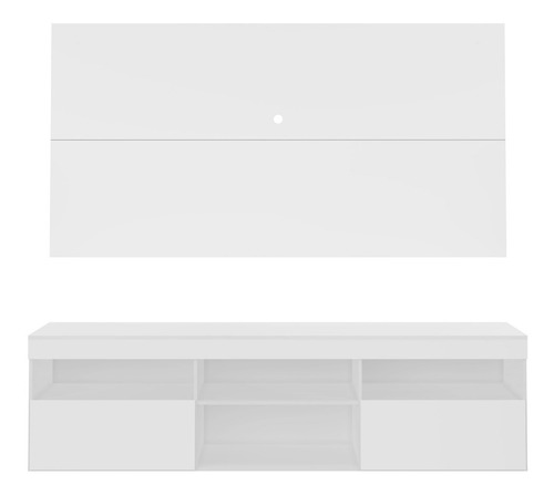 Imagen 4 de 6 de Rack Con Panel California Para Tv Hasta De 65 Pulgadas Blanc