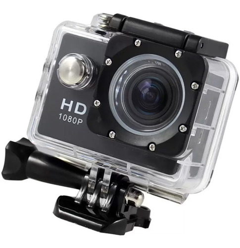 Camara Deportiva Fralugio 1080p Sumergible Y Con Accesorios