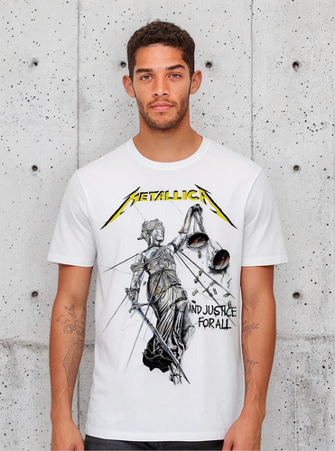 Playera Metallica And Justice For All Con Espalda Vintage 88