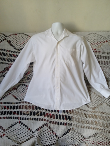 Elegante Camisa Blanca De Hombre Talla M Marca Alexander.