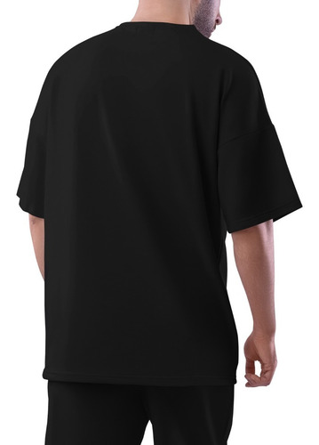 Imagen 2 de 7 de Remera Oversize Lisa 100% Algodon Jersey Peinado Premium