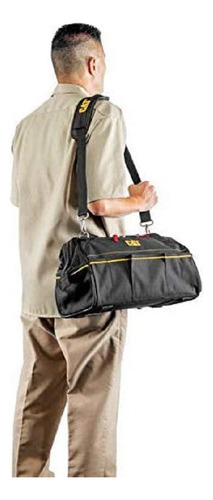 Bolso Para Herramientas Cat 41 Cm 14 Bolsillos Color Negro