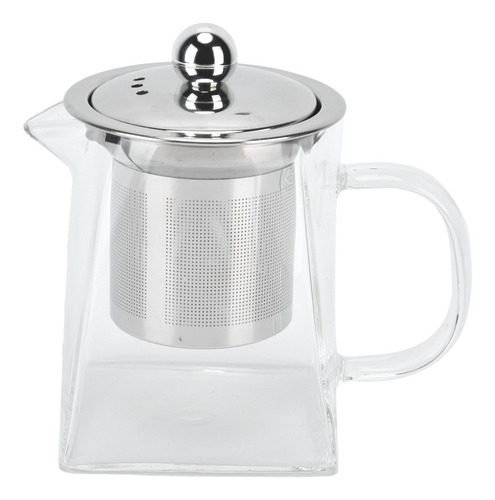 Tetera De Vidrio Transparente Extraíble De Acero Inoxidable