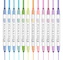 Comprar Set De Iluminadores Yoousoo Pastel, 12 Colores Retro, Doble 