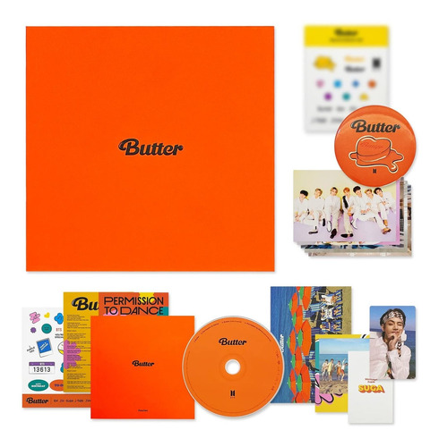 Bts Album - [ Butter ] (pheaches Ver.) Cd-r + Photobook + L.