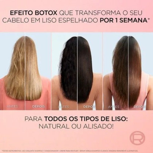Kit Liso Dos Sonhos Shampoo 400ml + Condicionador 400ml