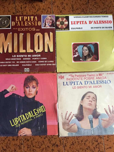 Lupita Dalessio 4 Discos Lp  Exitos Precio X Lote 4 Vinilos 