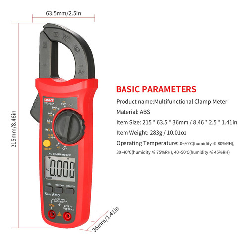 L Uni-t Ut202a+ - Abrazadera Digital (6000 Cuentas)