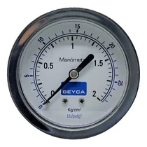 Comprar Manómetro 2 Kg 63mm Rosca 1\u002F4 Posterior Gas Aire Agua Beyca